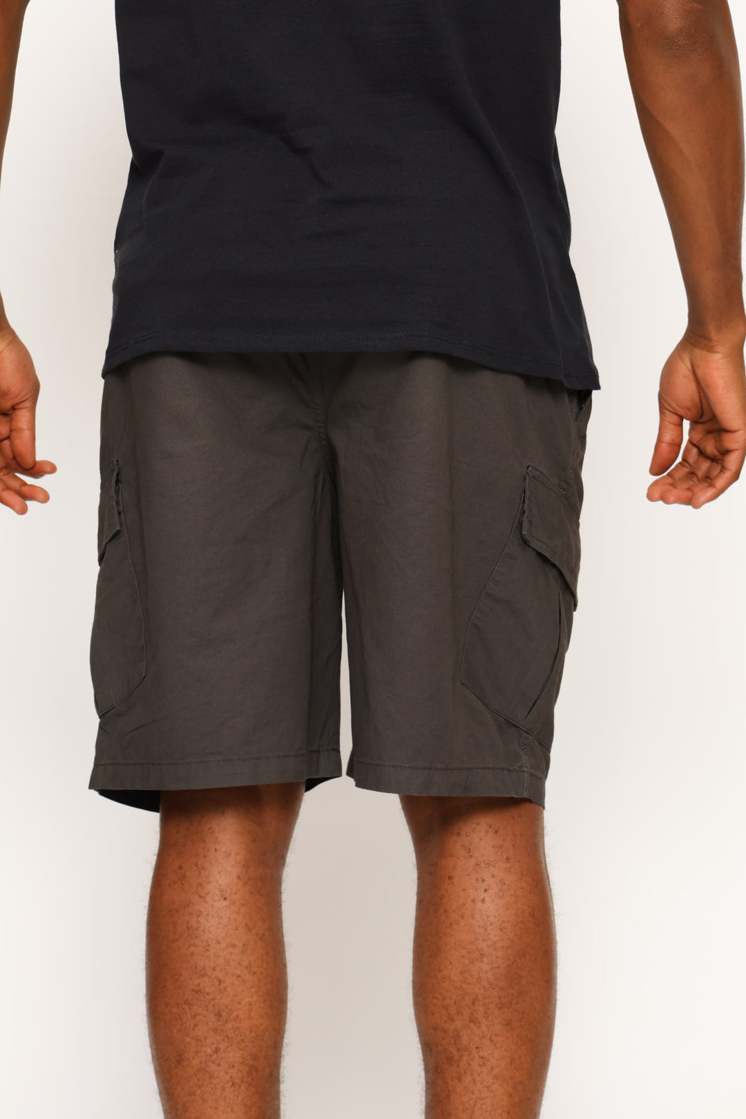 Pull On Cargo Short - Charcoal