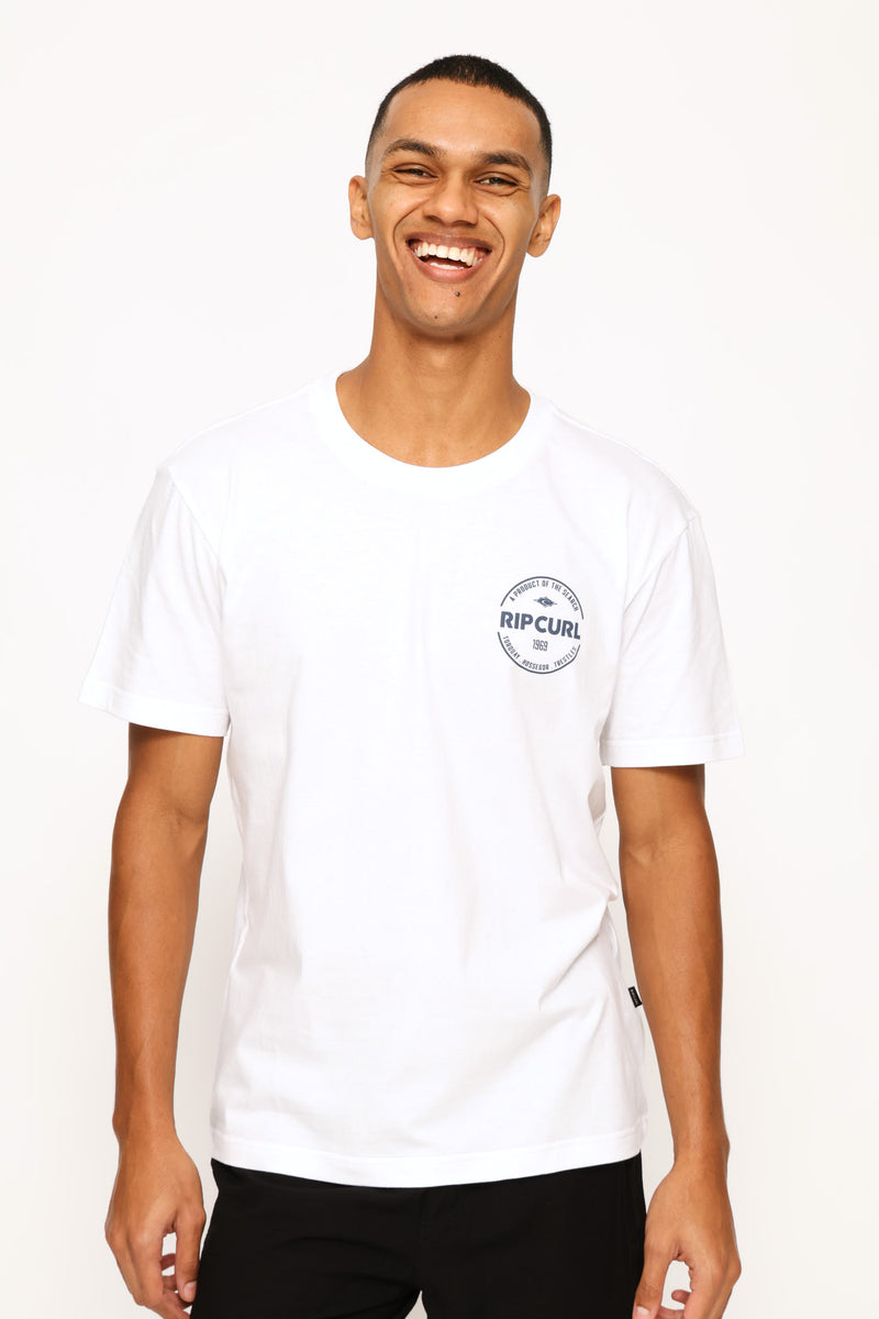 Stapler  Tee - White