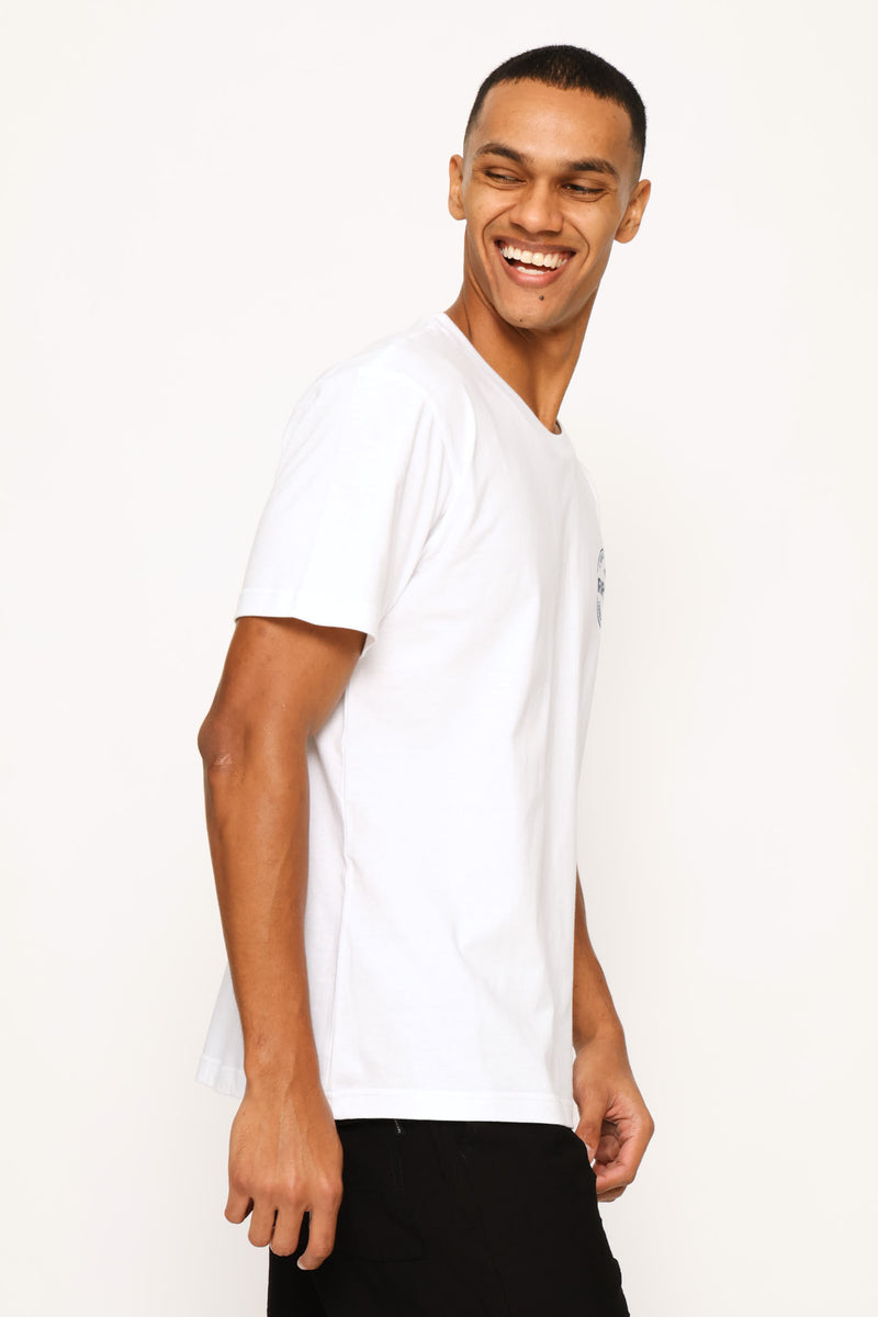 Stapler  Tee - White