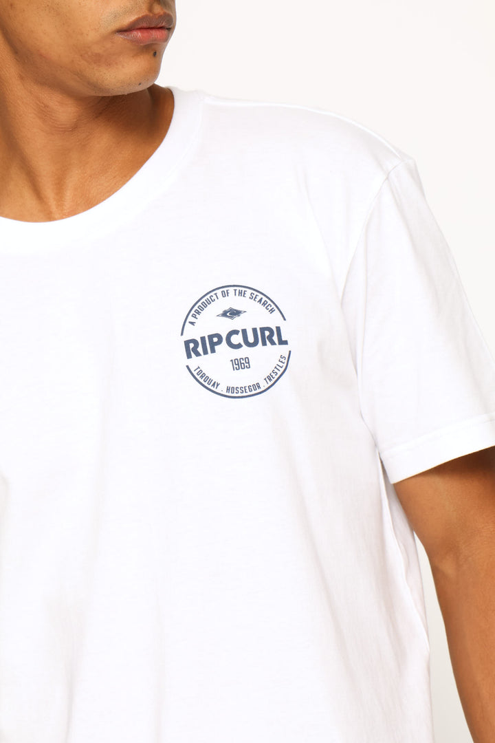 Stapler  Tee - White