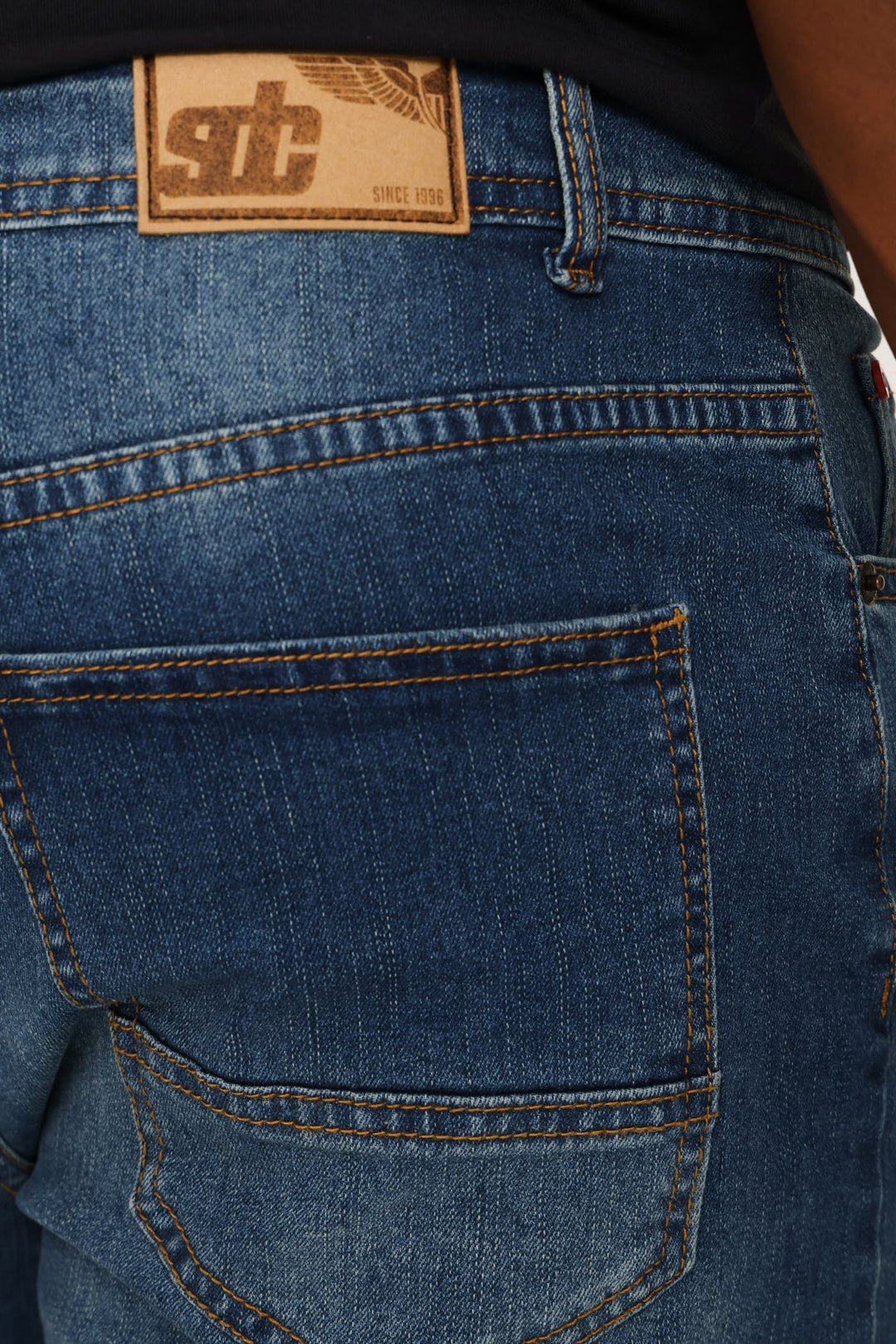 Whisker Slim Denim - Mid Wash