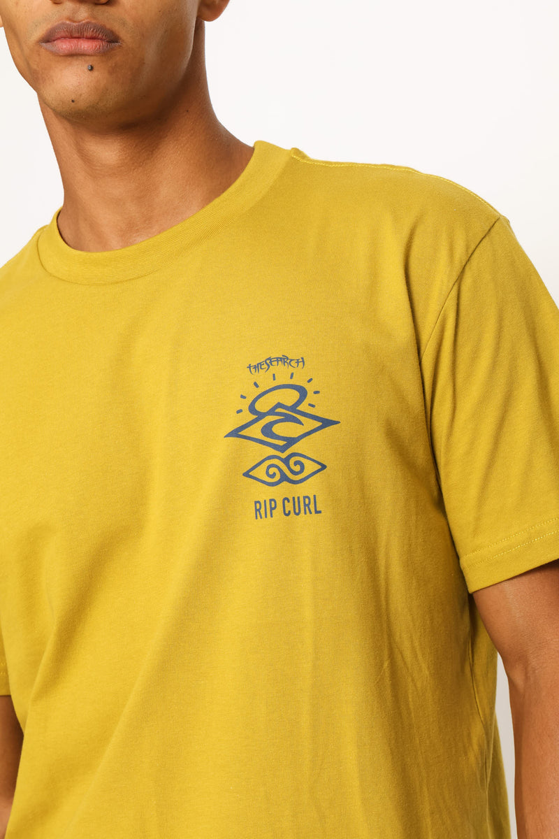 Search Outline Tee - Mustard