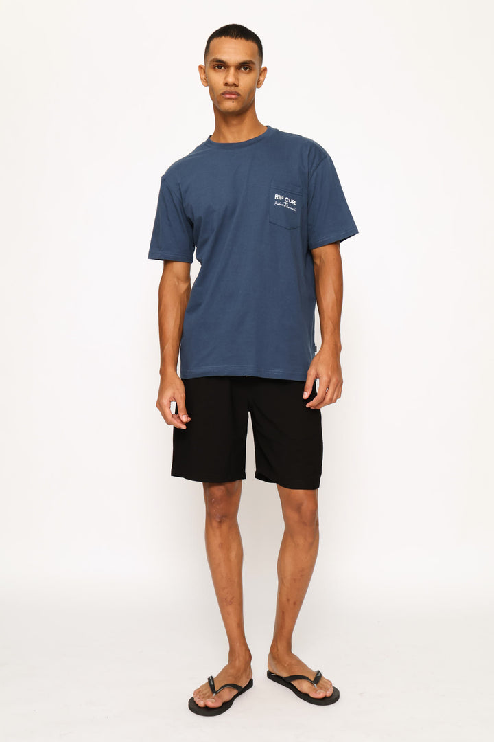 Classic Surf Logo Tee - Navy