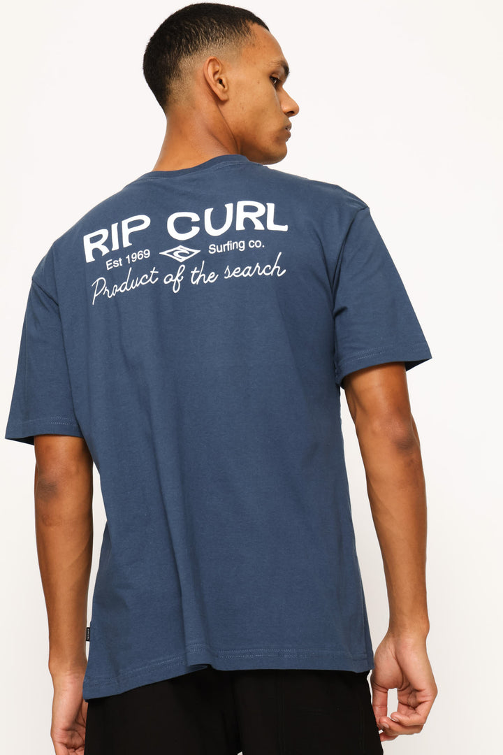 Classic Surf Logo Tee - Navy