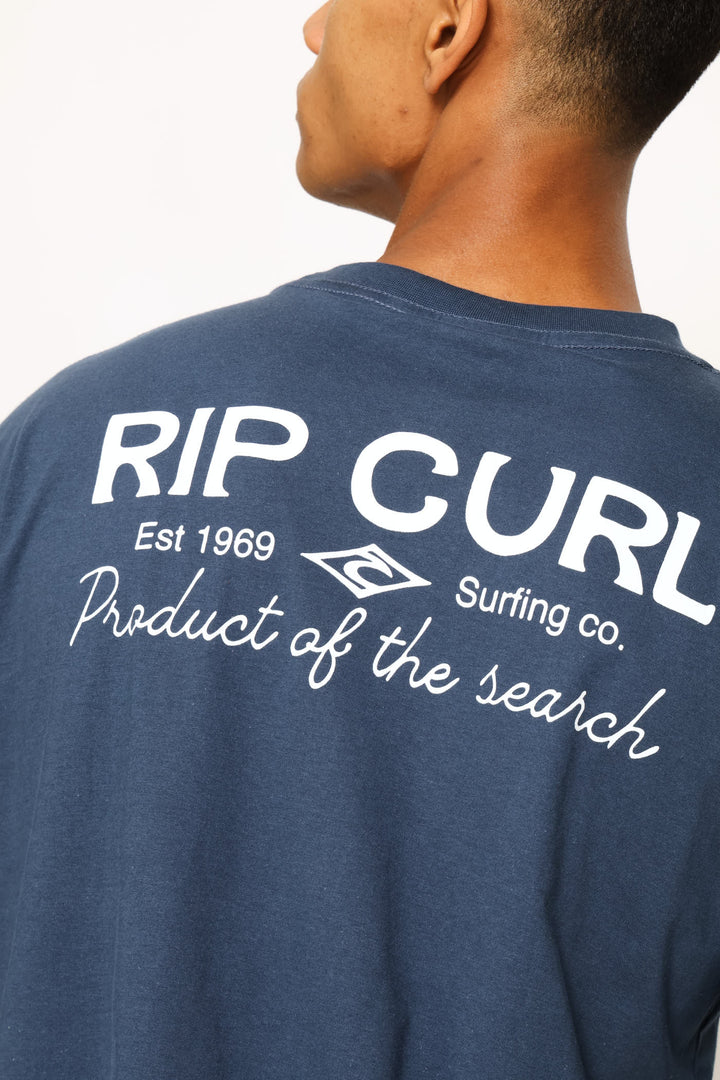 Classic Surf Logo Tee - Navy