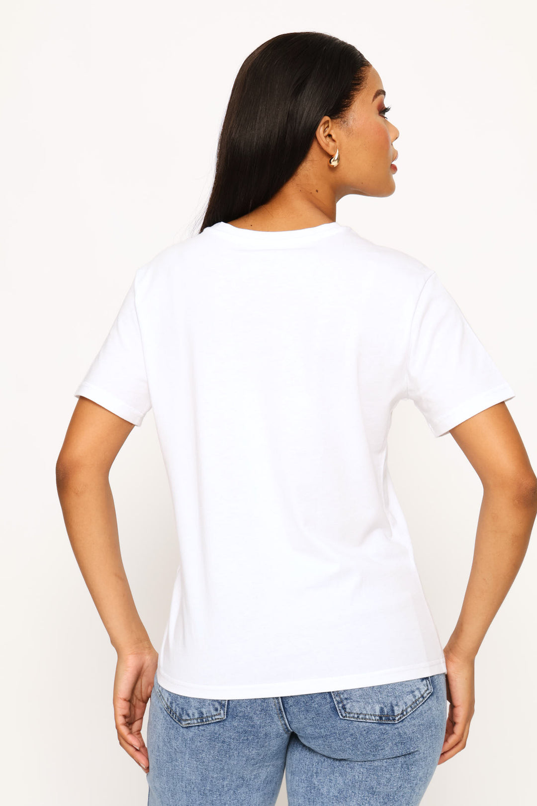 Tulips Foil Tee - White