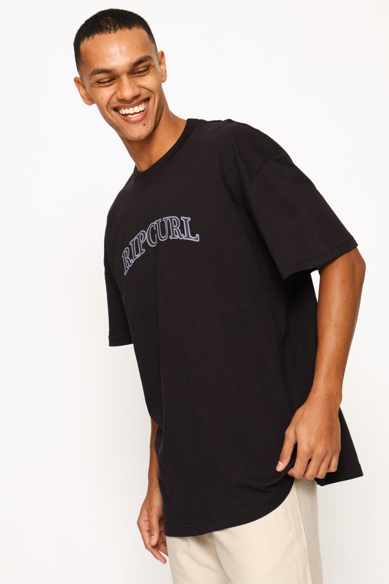 Disorder Arc Oversized Tee - Black