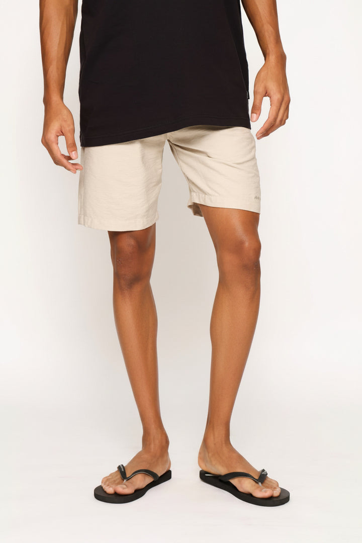 Classic Corp Linen Shorts - Oatmeal