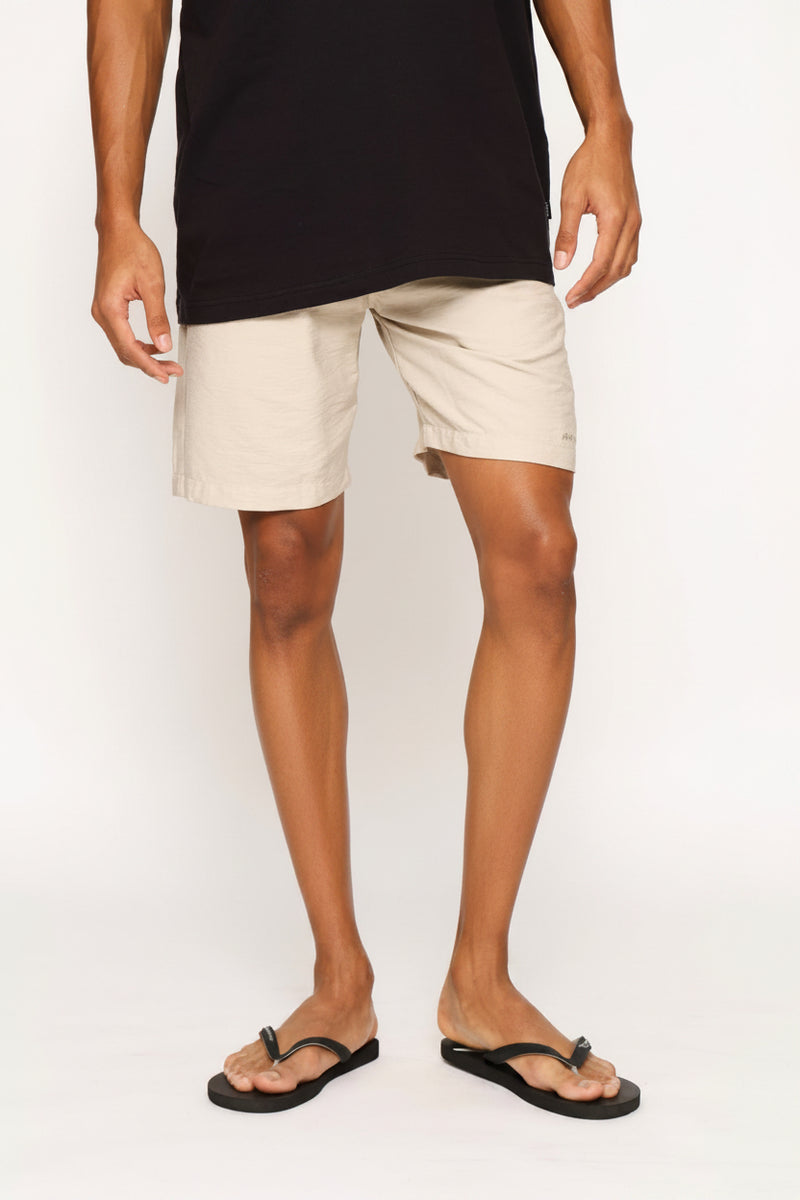 Classic Corp Linen Shorts - Oatmeal