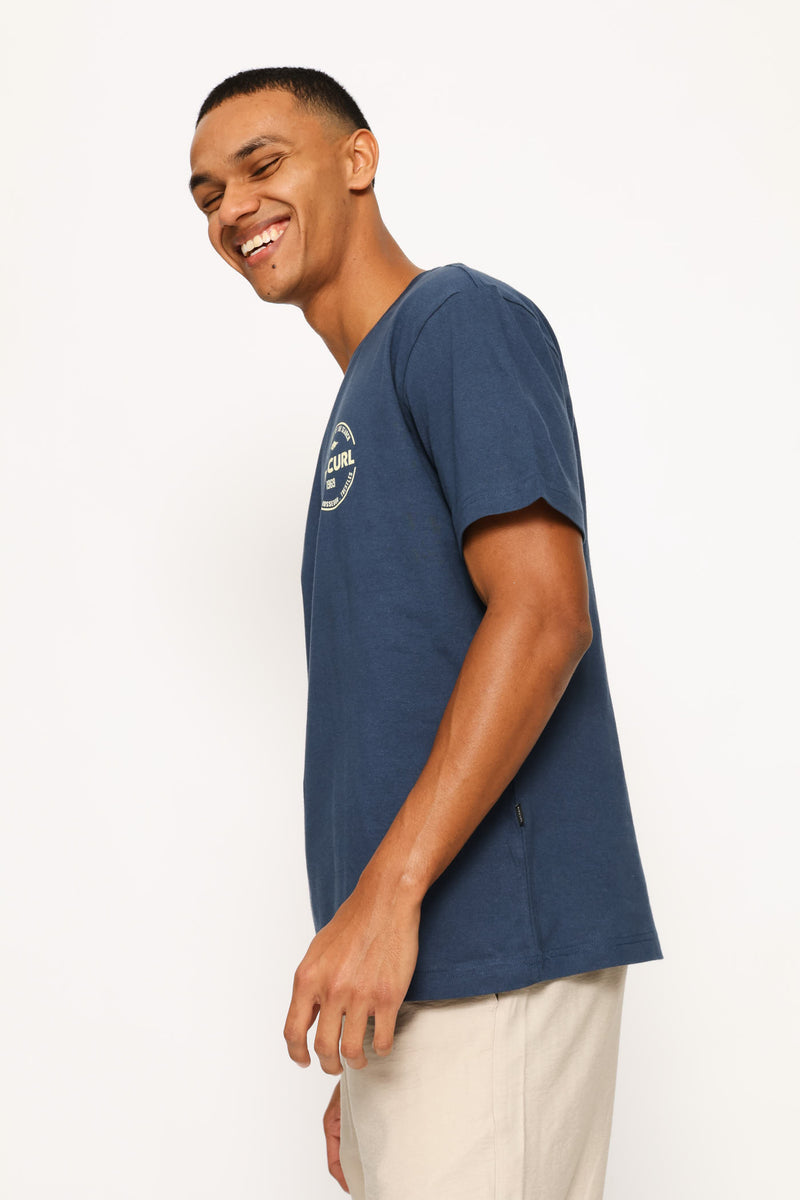 Stapler  Tee - Navy