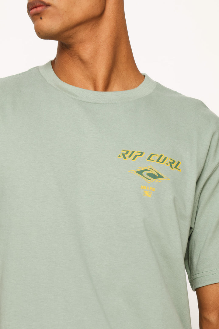 Fade Out Icon Tee - Sage