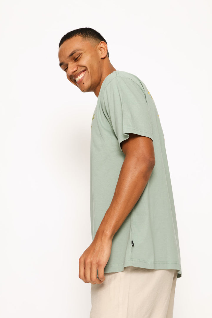 Fade Out Icon Tee - Sage