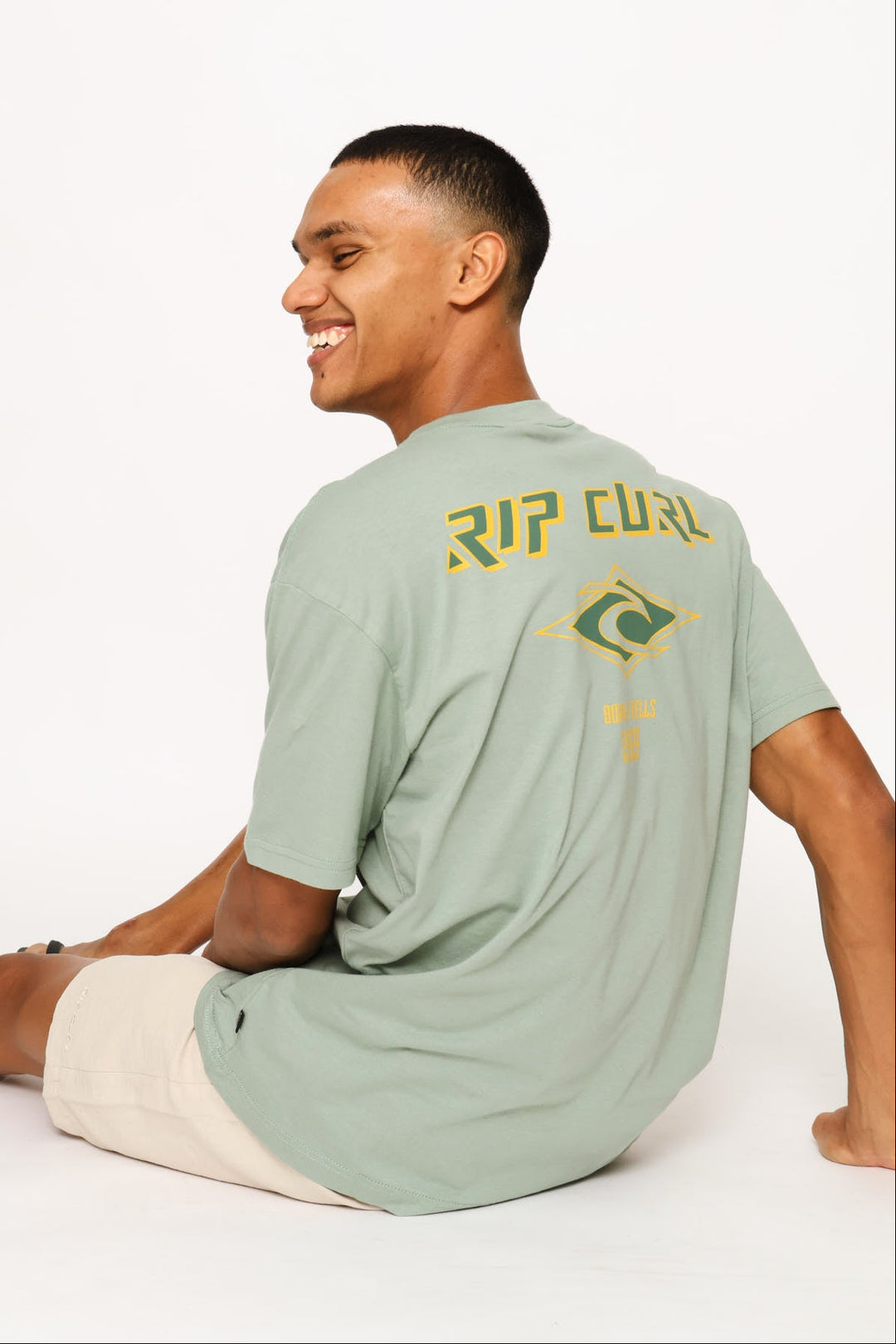 Fade Out Icon Tee - Sage