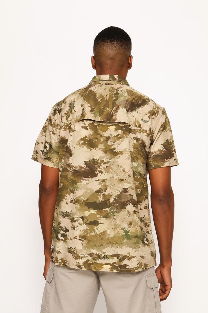 Safari Print Shirt - Brown
