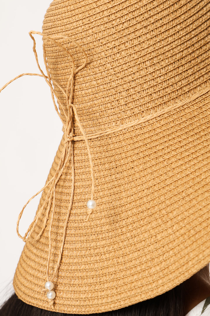 Shell Detail Sunhat - Tan