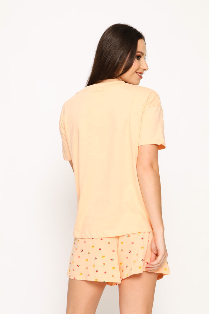 Knit Sleep Short - Peach
