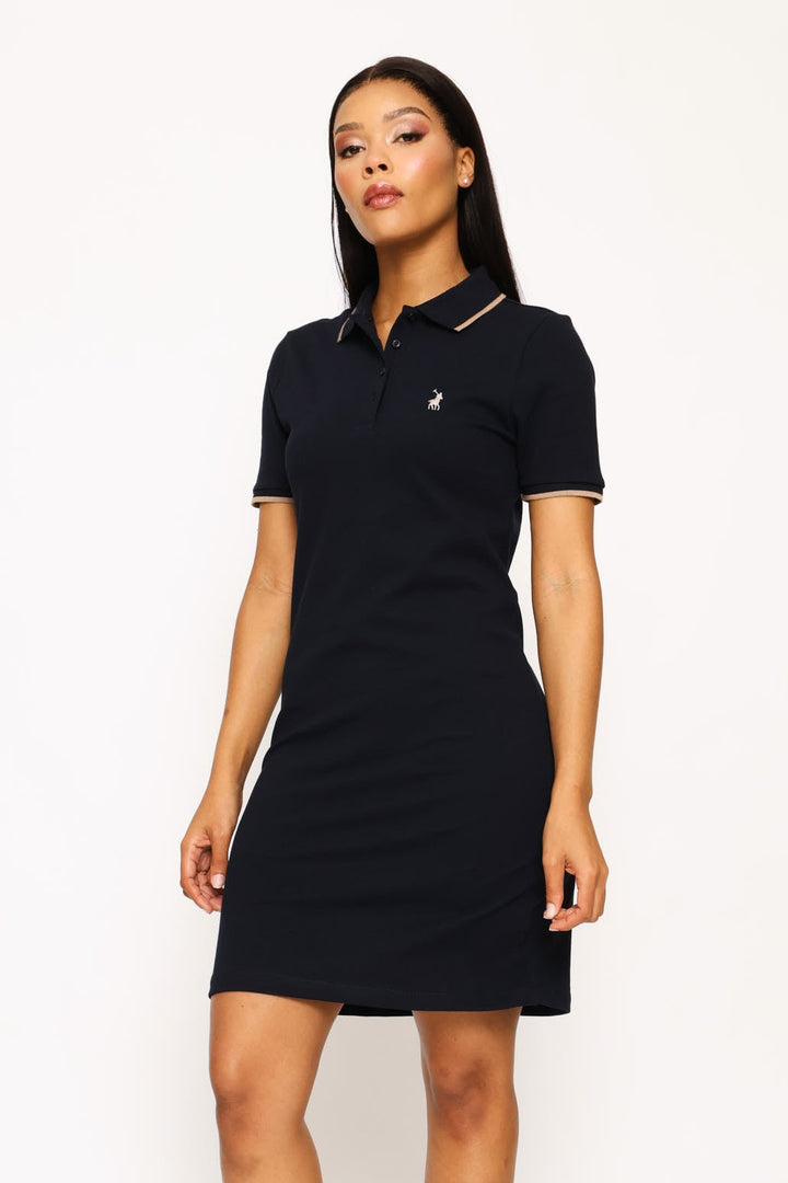 Leah Golfer Dress - Navy