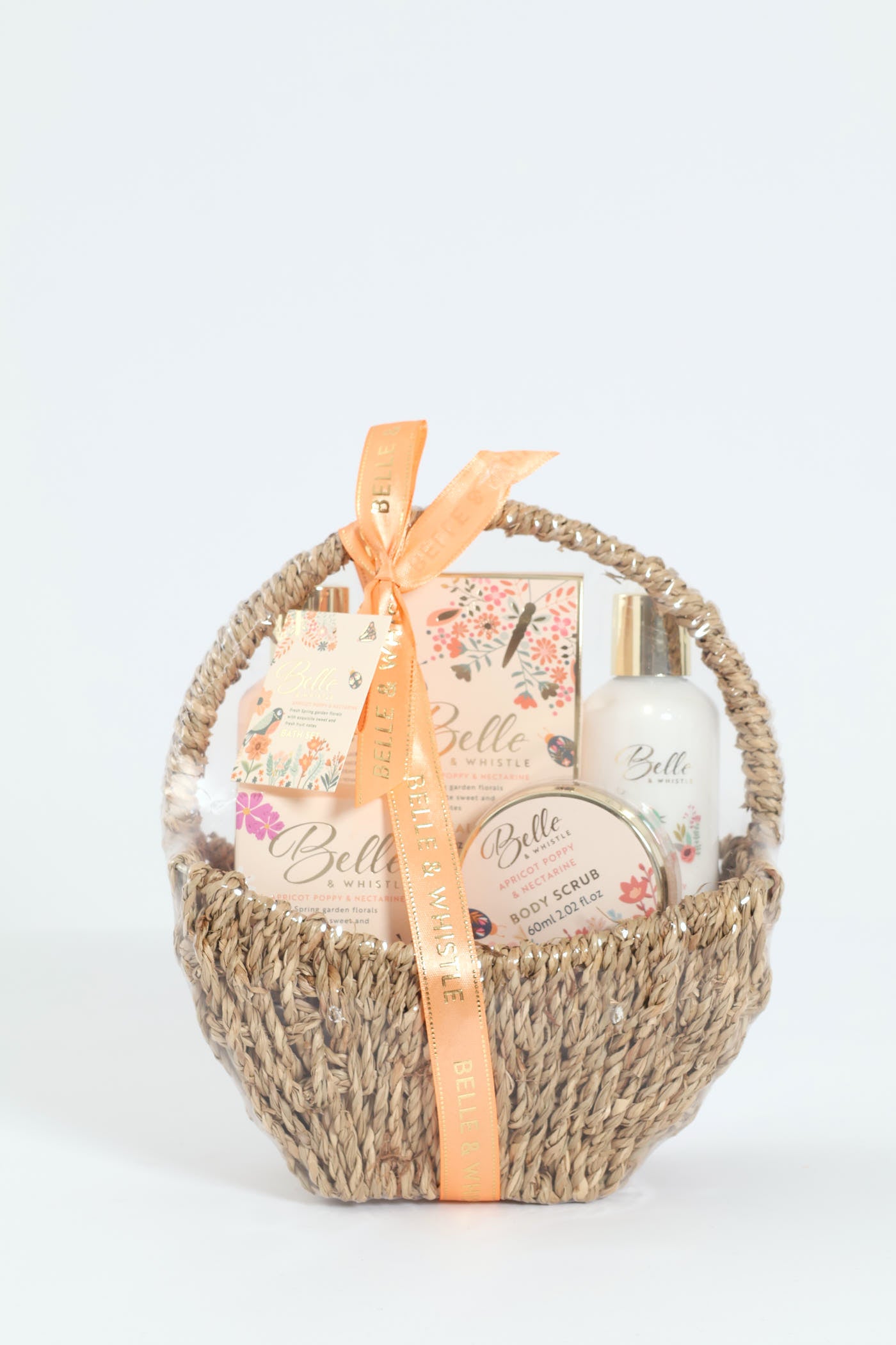 Belle & Whistle Apricot Peach Basket Gift Set – Edgars