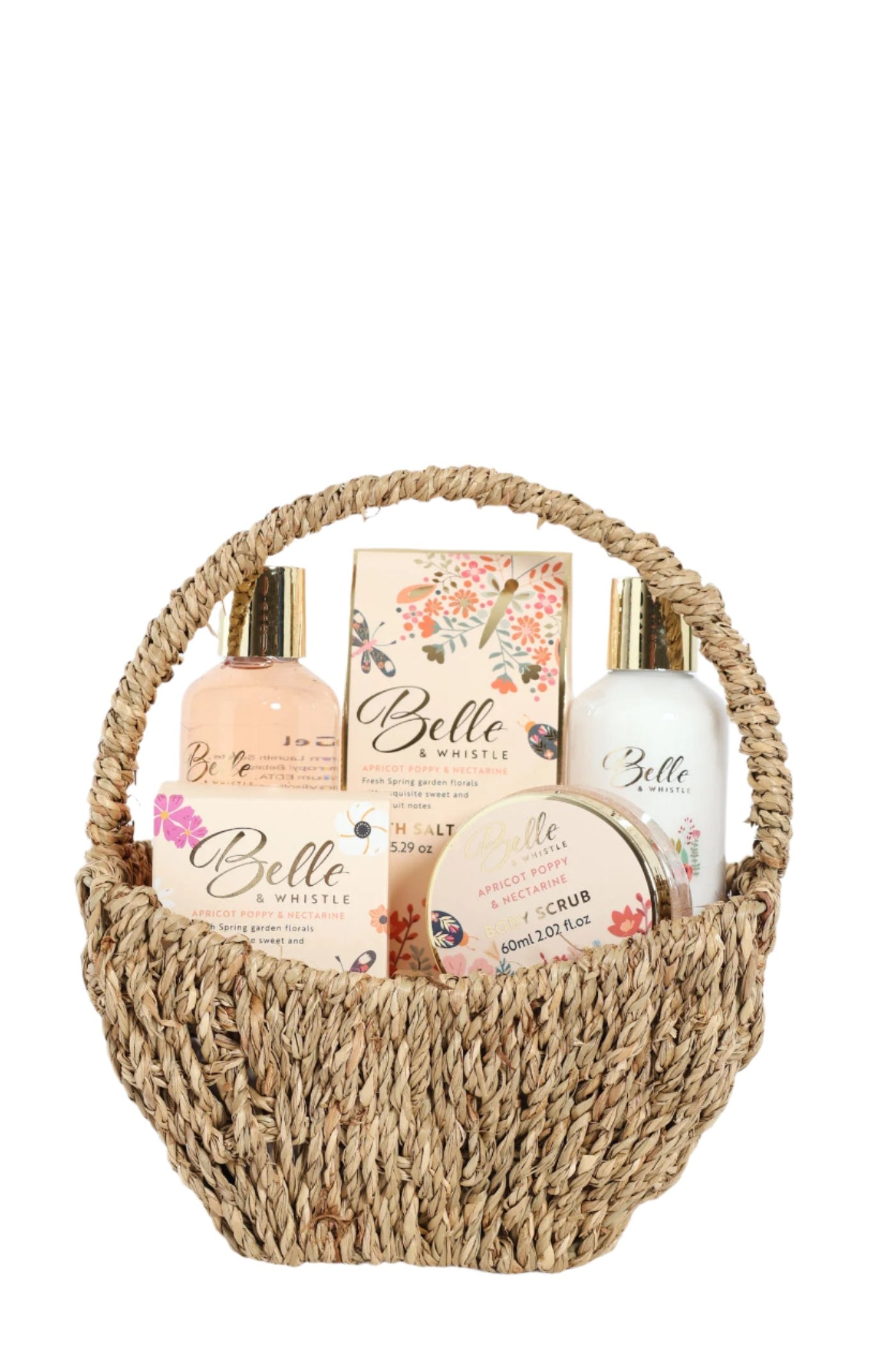 Belle & Whistle Apricot Peach Basket Gift Set – Edgars