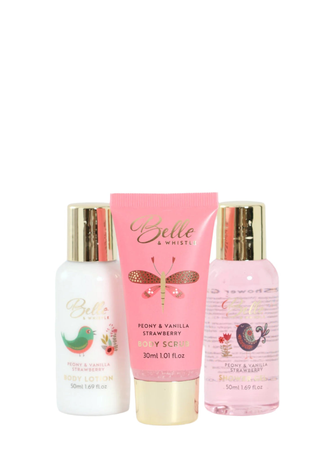 Belle & Whistle Peony and Strawberry Set