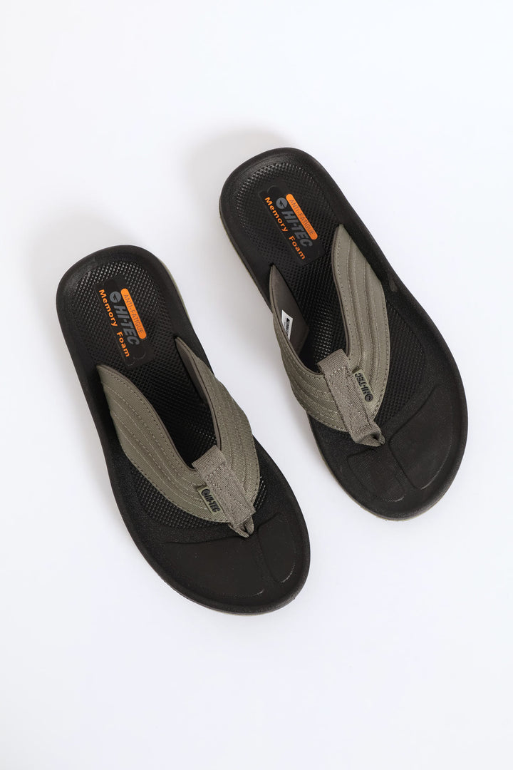 Marine Wide Vamp Sandal - Olive