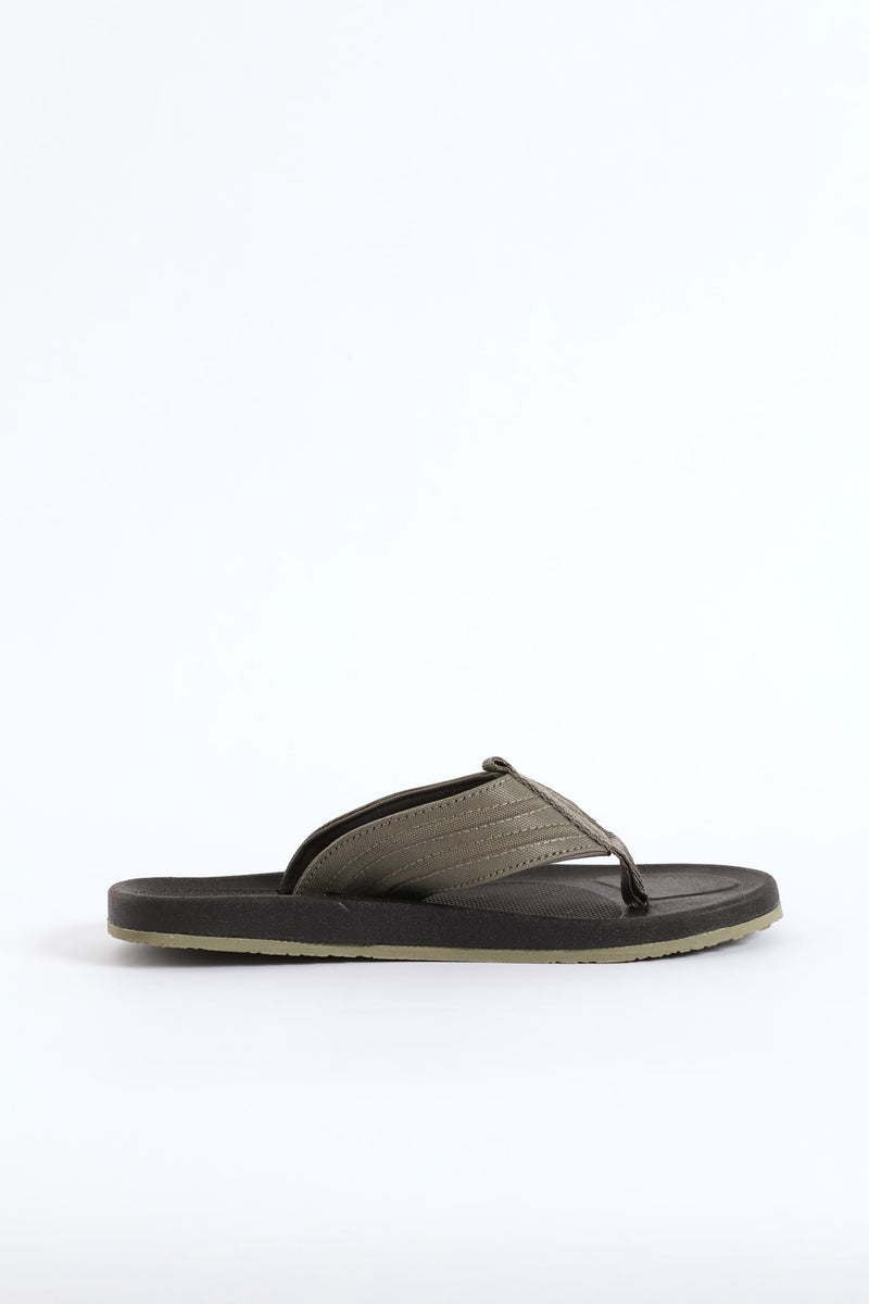 Marine Wide Vamp Sandal - Olive