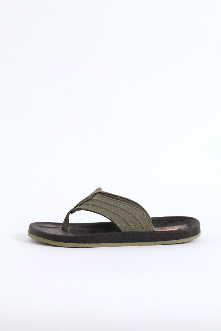 Marine Wide Vamp Sandal - Olive
