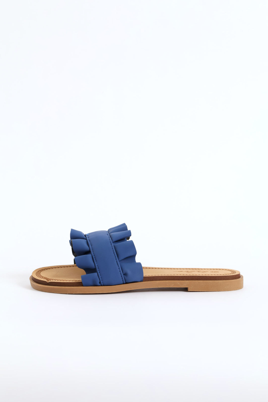Ruffled Sandal - Blue