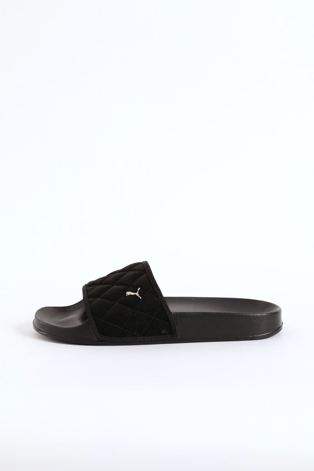 Poolcat Quilt Cat Sandal - Black