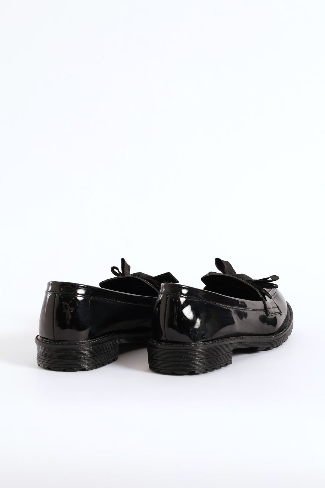 Girls Bow Penny Moccasin - Black