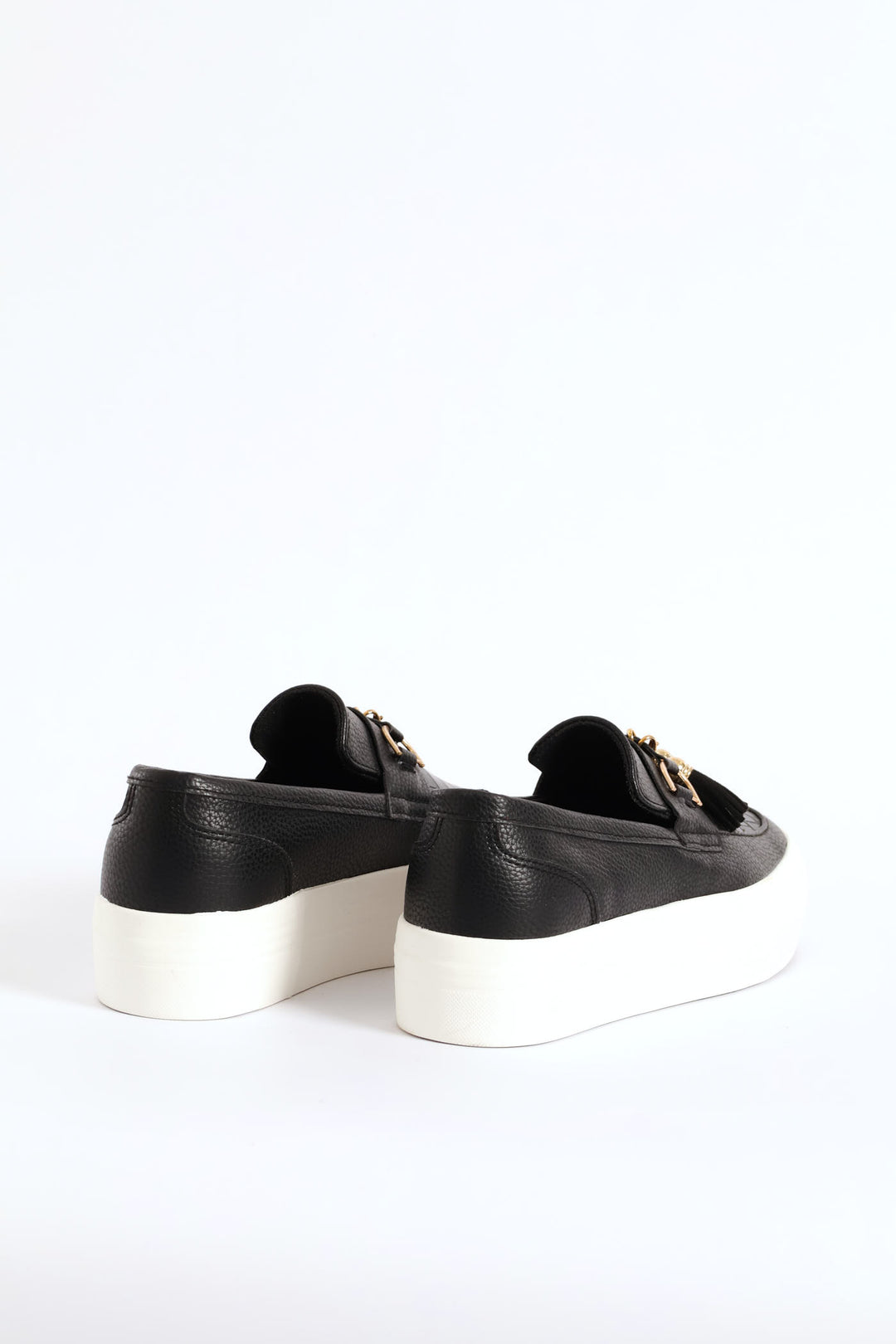 Penny Mock Slip On Sneaker With Detachable Tassels - Black
