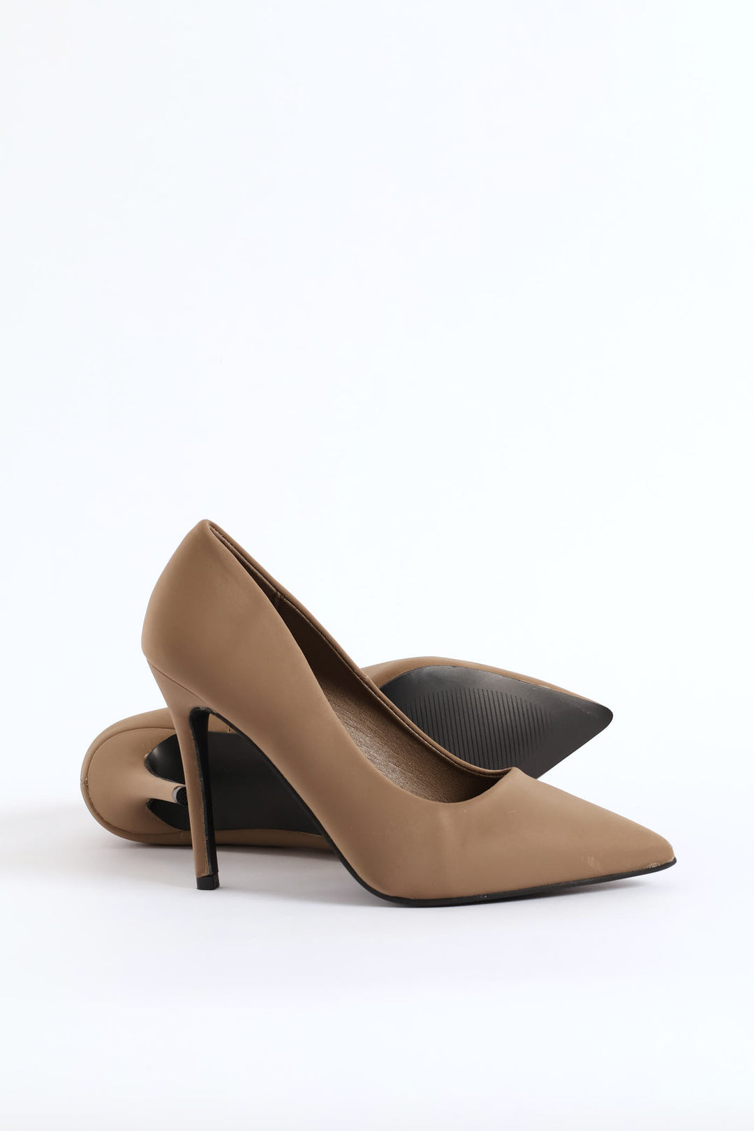Stiletto Court Heel - Stone