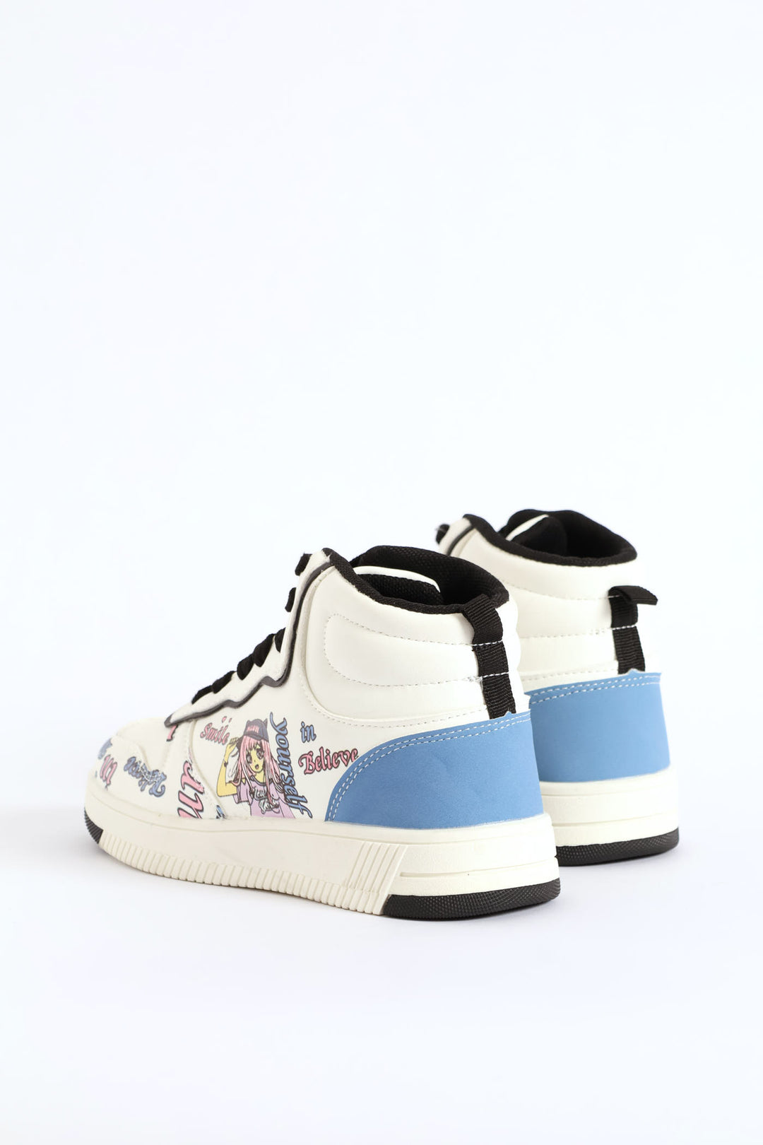 Girls Graffiti Hitop Sneaker - Multi