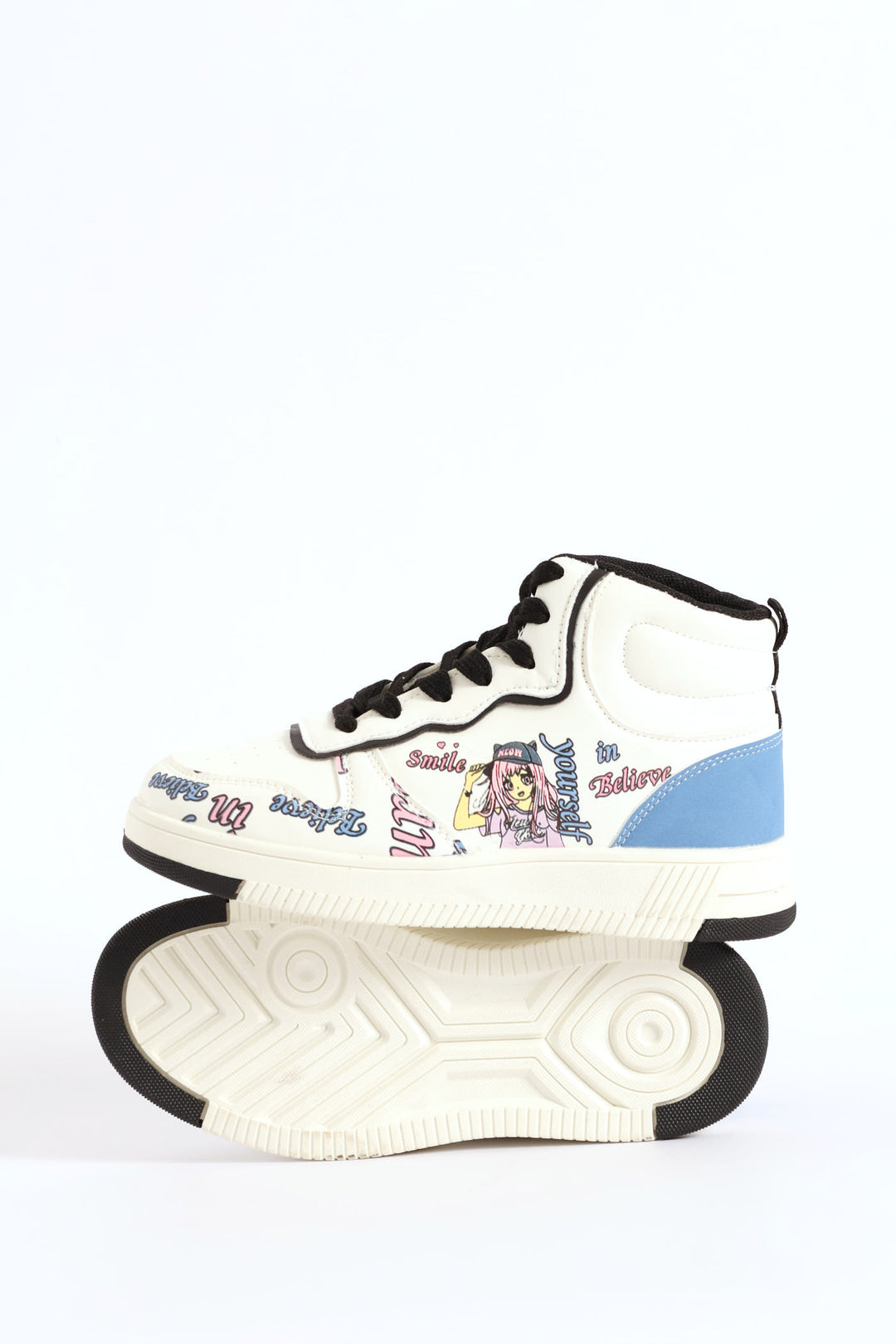 Girls Graffiti Hitop Sneaker - Multi