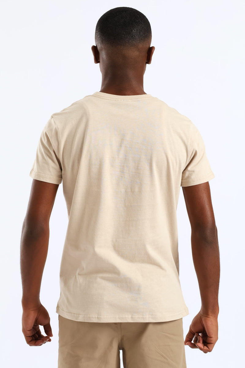 Boys Skate Roll Print Tee - Stone