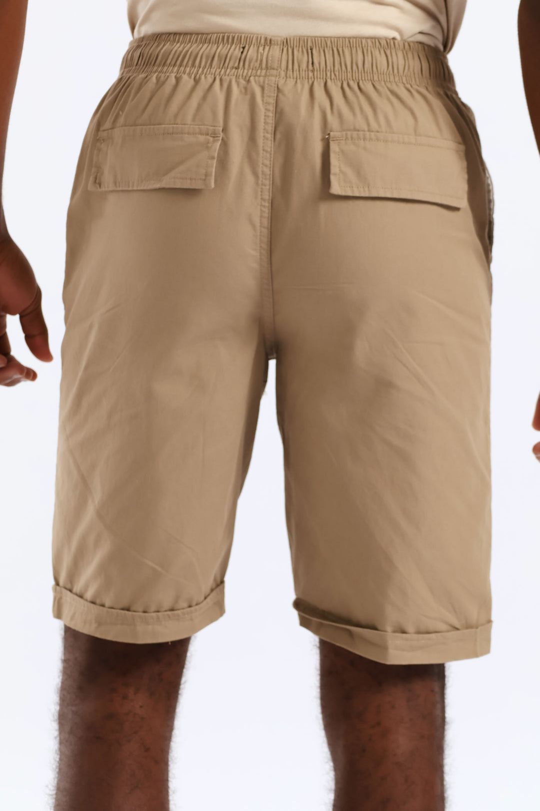 Boys Twill Pull On Short - Khaki