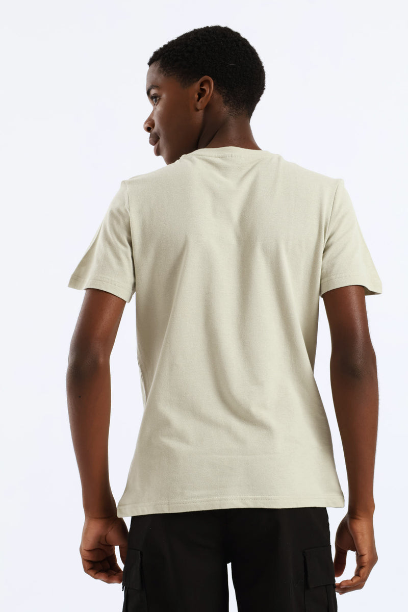 Boys Pique T-Shirt - Olive