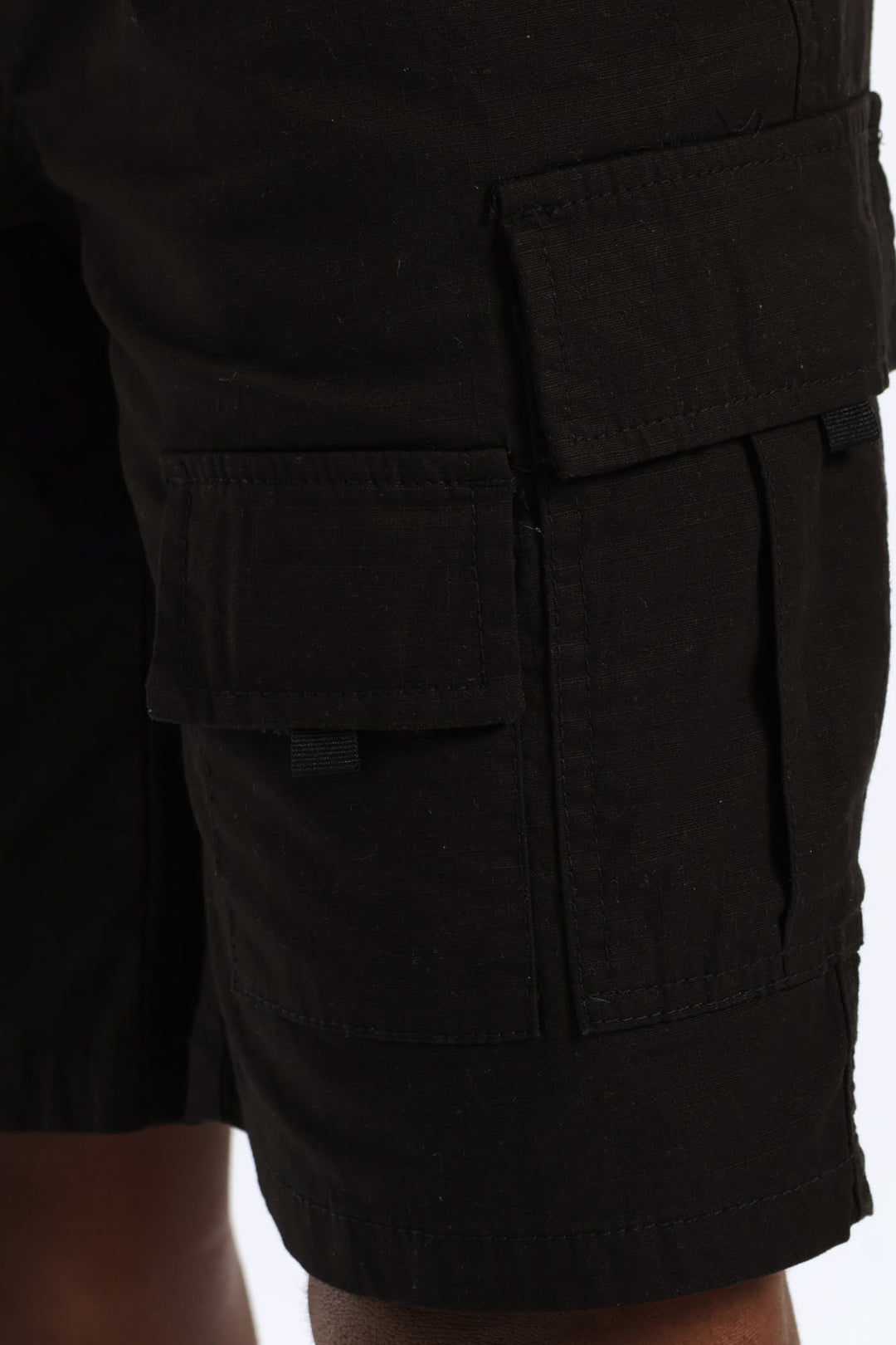 Boys Ripstop Cargo Short - Black