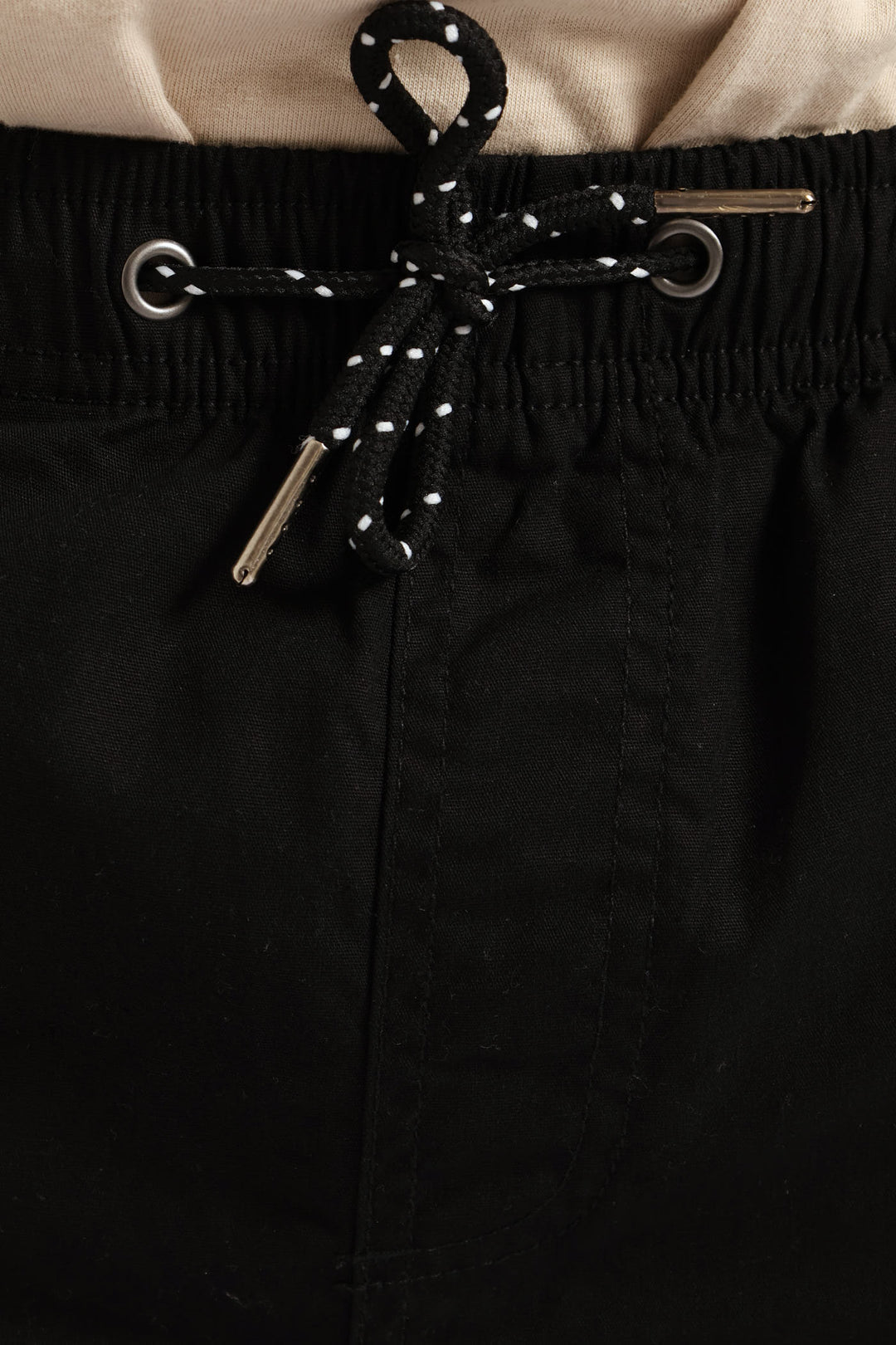 Boys Twill Pull On Short - Black