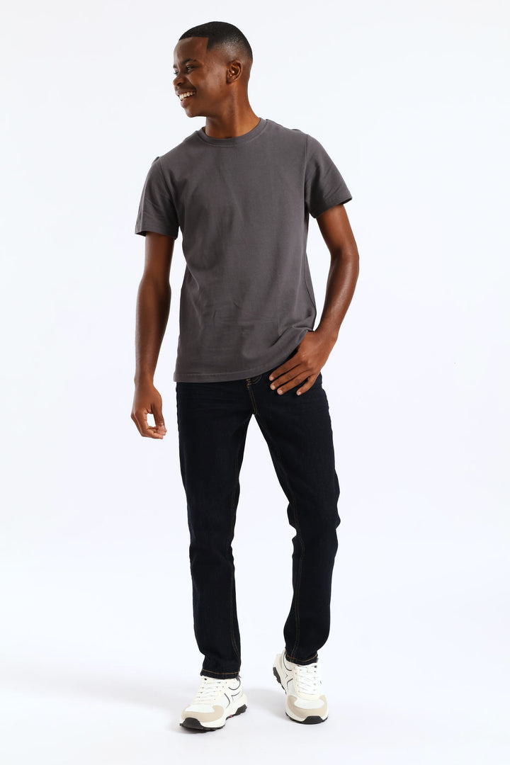 Boys Raw Denim Straight Jean - Blue