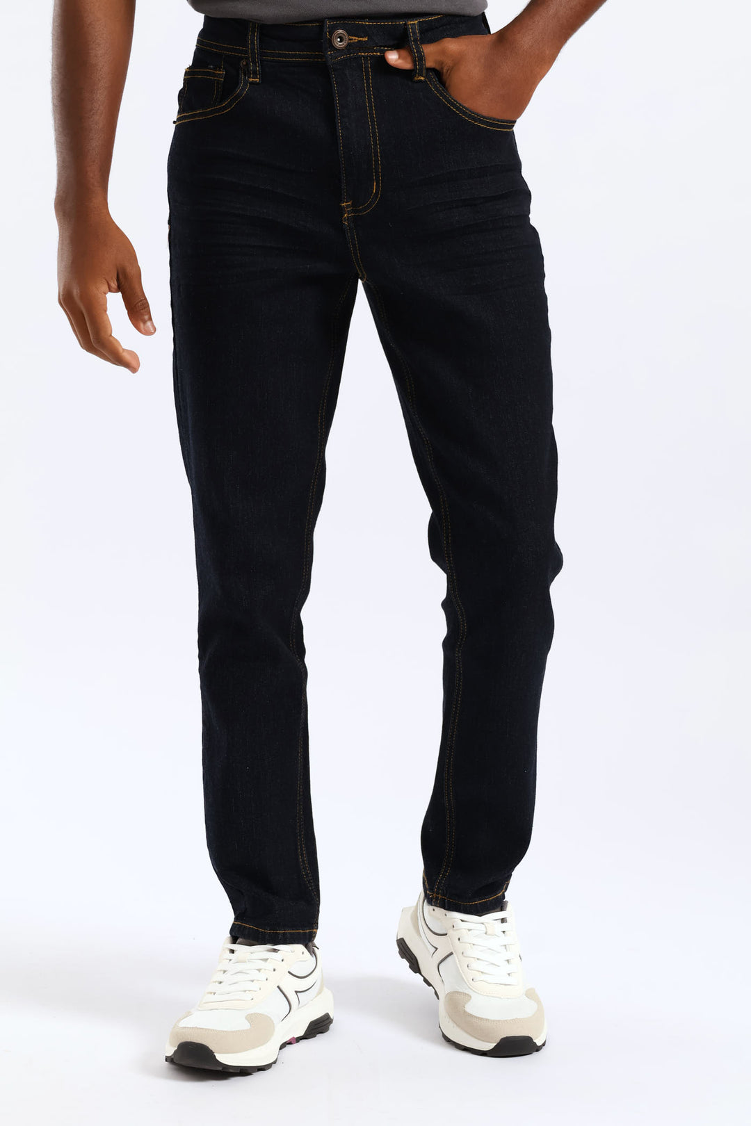 Boys Raw Denim Straight Jean - Blue