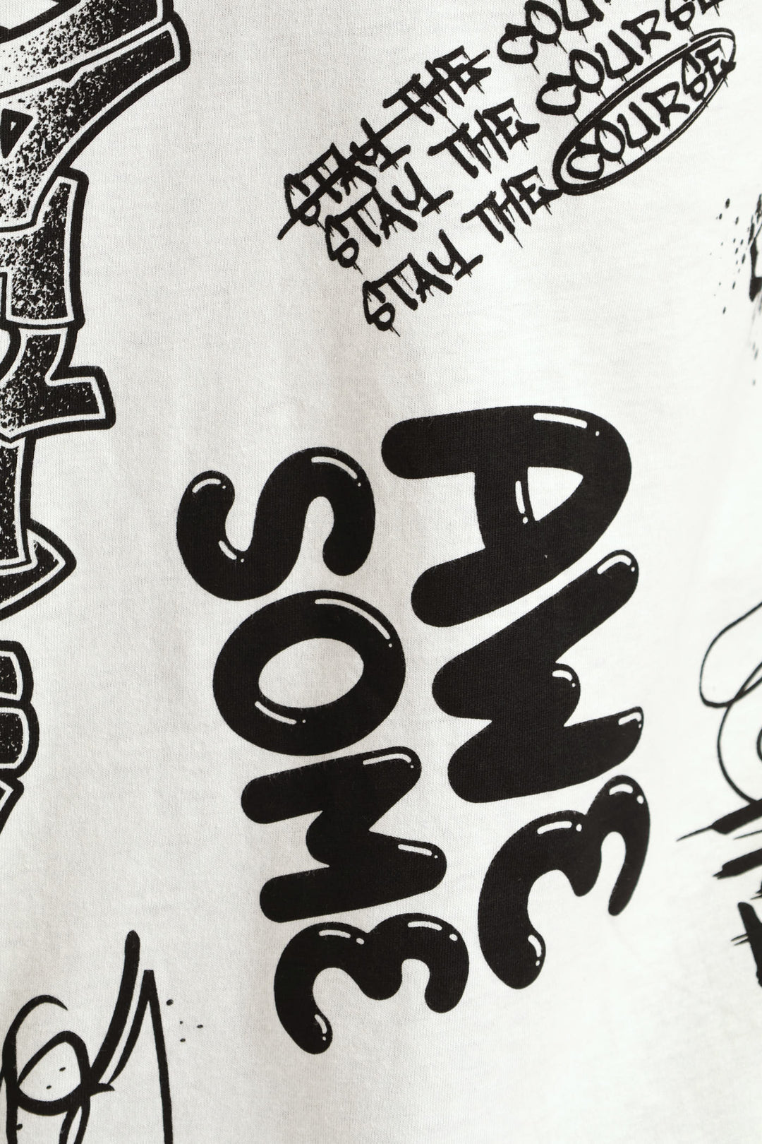 Boys Bronx Graffiti T-Shirt - Ivory