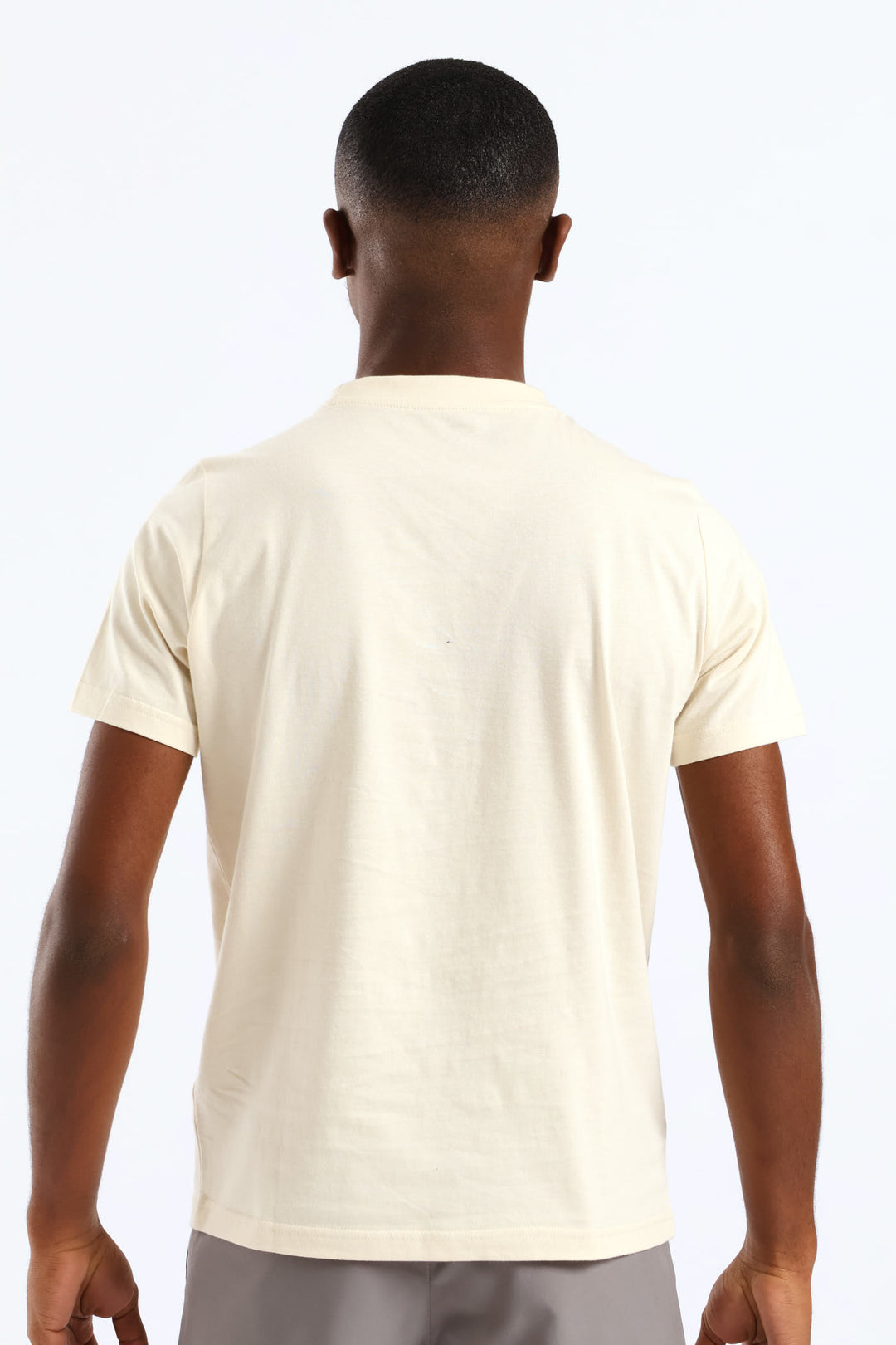 Boys Foundation Print Tee - Stone