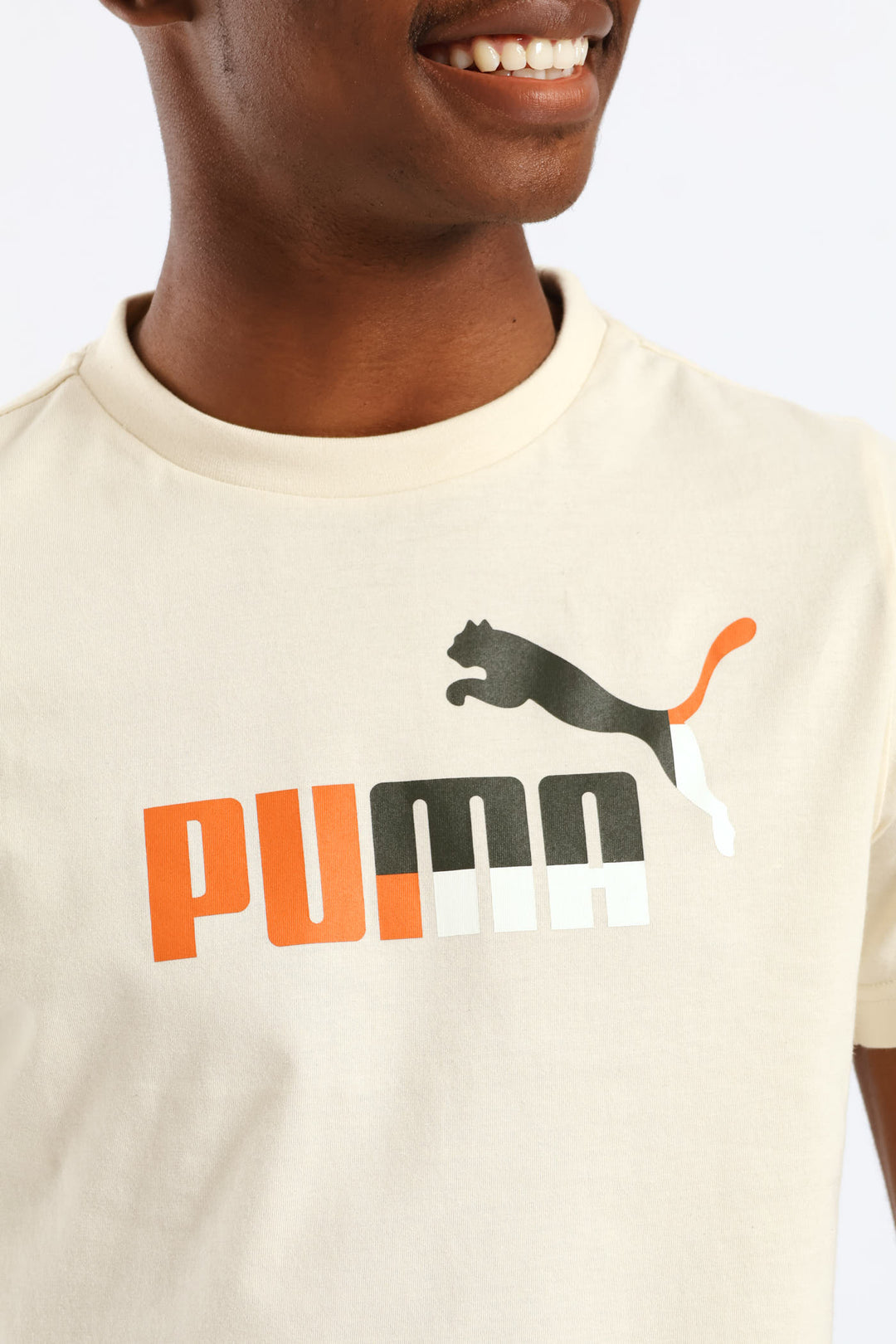 Boys Foundation Print Tee - Stone