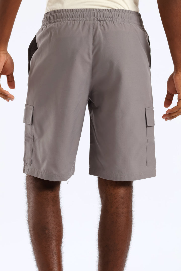 Boys Woven Cargo Short - Grey