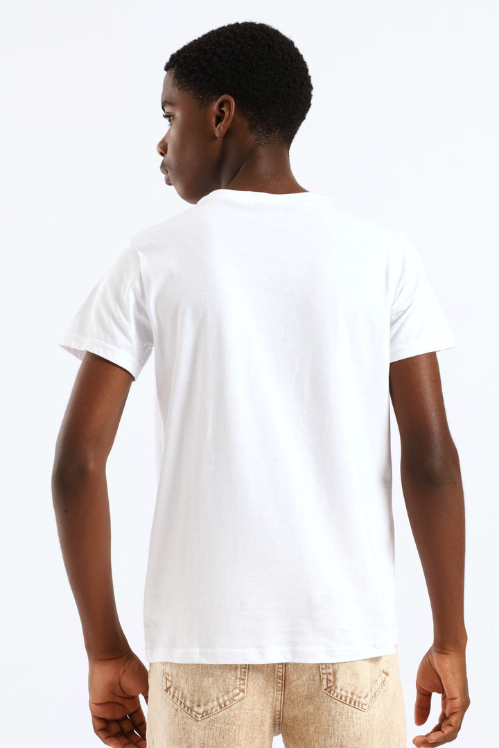 Boys Youtube T-Shirt - White