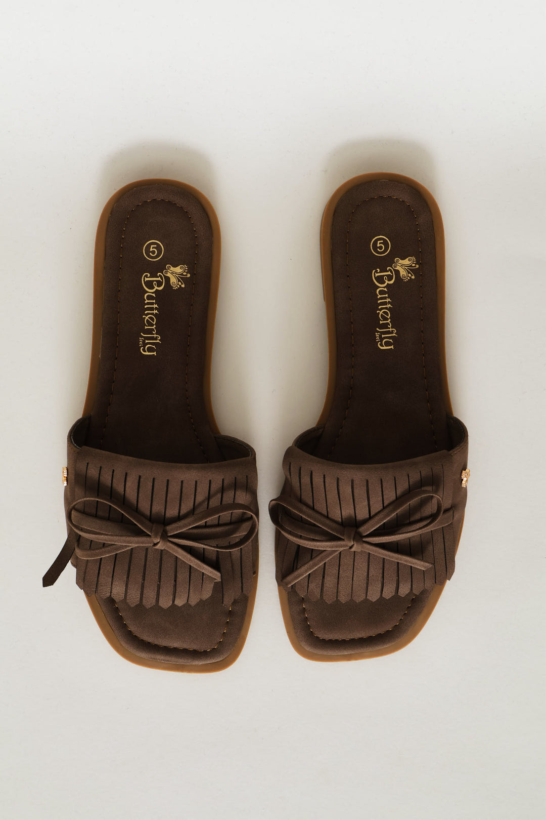 Fringed Sandal - Chocolate