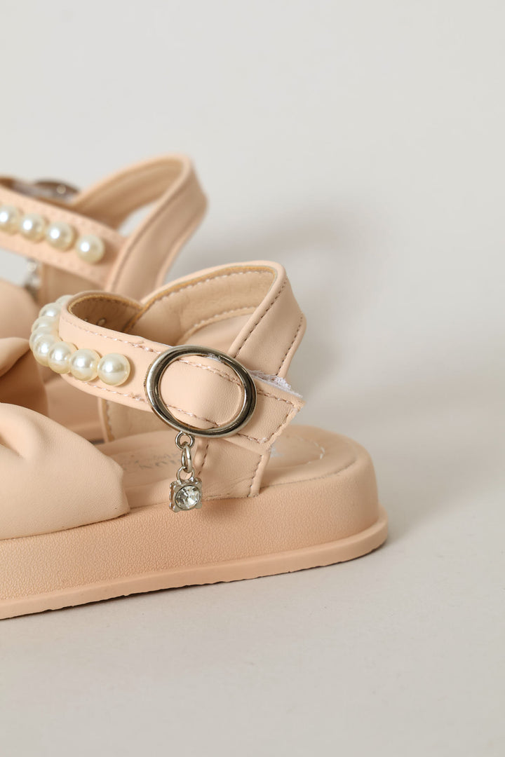 Pre-Girls Pearl Chunky Sandal - Stone