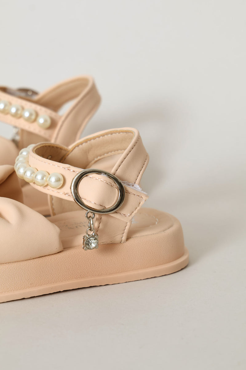 Pre-Girls Pearl Chunky Sandal - Stone