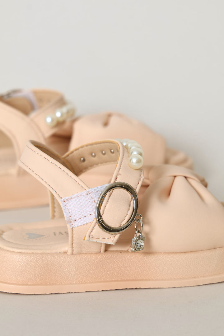 Pre-Girls Pearl Chunky Sandal - Stone